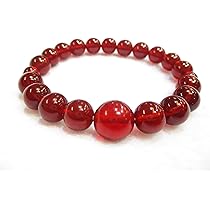 綺麗な赤！レッドアンバー、12ミリブレスレット 綺麗な赤！レッドアンバー、12ミリブレスレット